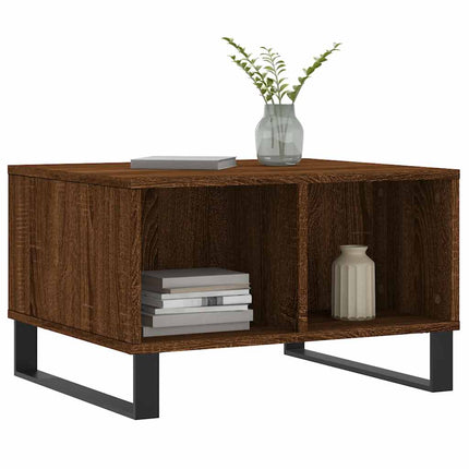 Soffbord brun ek 60x50x36,5 cm konstruerat trä