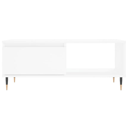 Soffbord vit 90x50x36,5 cm konstruerat trä