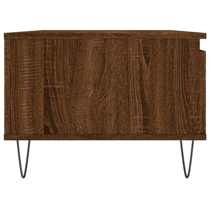 Soffbord brun ek 90x50x36,5 cm konstruerat trä
