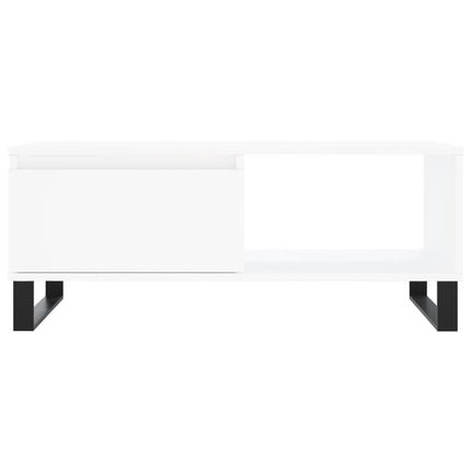Soffbord vit 90x50x36,5 cm konstruerat trä