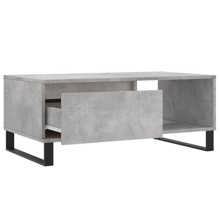 Soffbord betonggrå 90x50x36,5 cm konstruerat trä