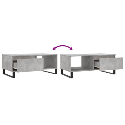 Soffbord betonggrå 90x50x36,5 cm konstruerat trä