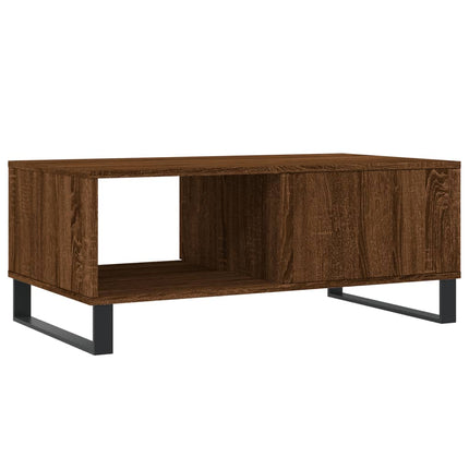 Soffbord brun ek 90x50x36,5 cm konstruerat trä