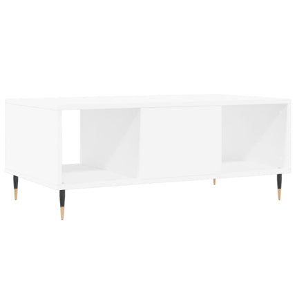 Soffbord vit 90x50x36,5 cm konstruerat trä