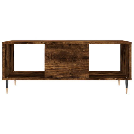 Soffbord rökfärgad ek 90x50x36,5 cm konstruerat trä