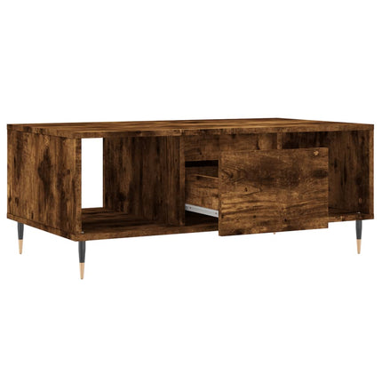 Soffbord rökfärgad ek 90x50x36,5 cm konstruerat trä