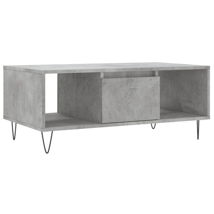 Soffbord betonggrå 90x50x36,5 cm konstruerat trä