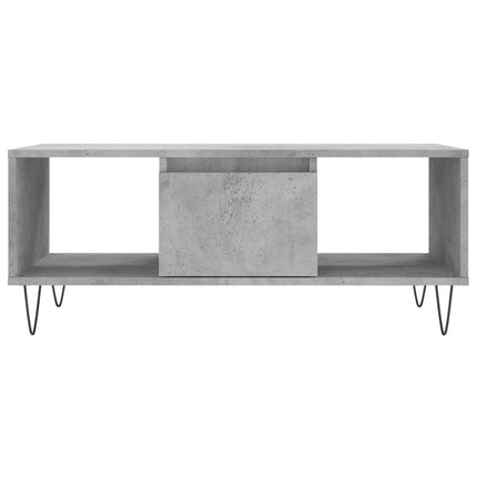 Soffbord betonggrå 90x50x36,5 cm konstruerat trä
