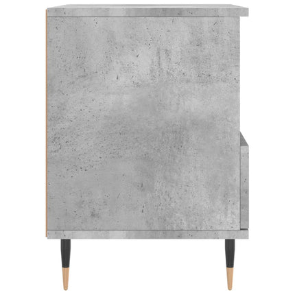 Sängbord betonggrå 40x35x50 cm konstruerat trä