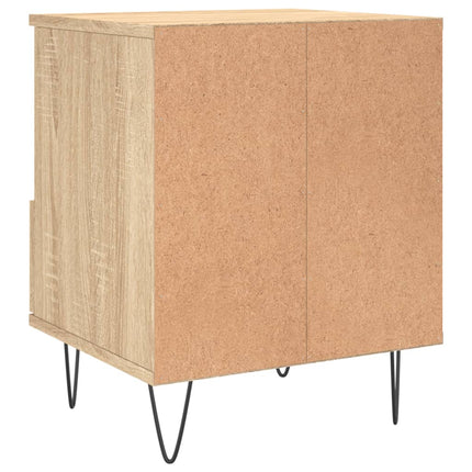 Sängbord sonoma-ek 40x35x50 cm konstruerat trä