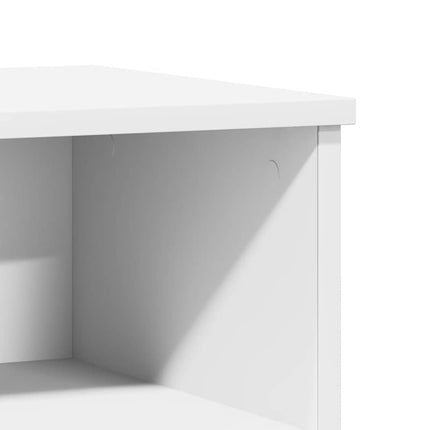 Sängbord vit 40x35x50 cm konstruerat trä