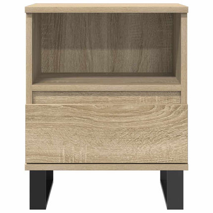 Sängbord 2 st sonoma-ek 40x35x50 cm konstruerat trä