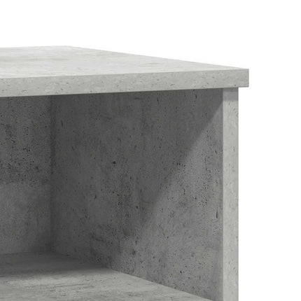 Sängbord betonggrå 40x35x50 cm konstruerat trä
