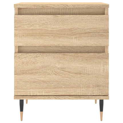 Sängbord 2 st sonoma-ek 40x35x50 cm konstruerat trä
