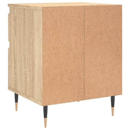 Sängbord 2 st sonoma-ek 40x35x50 cm konstruerat trä