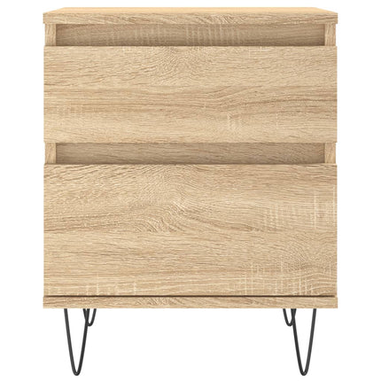 Sängbord sonoma-ek 40x35x50 cm konstruerat trä