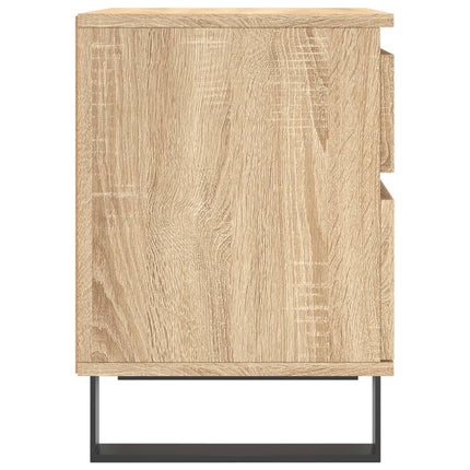 Sängbord 2 st sonoma-ek 40x35x50 cm konstruerat trä