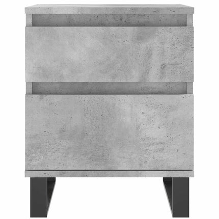 Sängbord betonggrå 40x35x50 cm konstruerat trä
