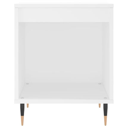 Sängbord 2 st vit 40x35x50 cm konstruerat trä