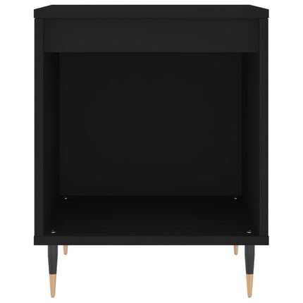Sängbord 2 st svart 40x35x50 cm konstruerat trä