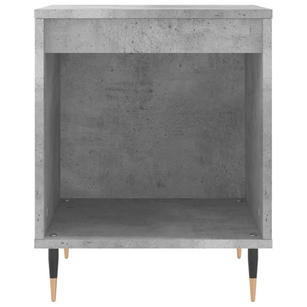 Sängbord betonggrå 40x35x50 cm konstruerat trä