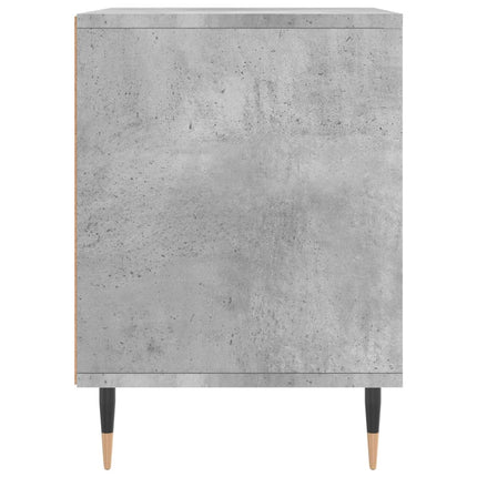 Sängbord betonggrå 40x35x50 cm konstruerat trä