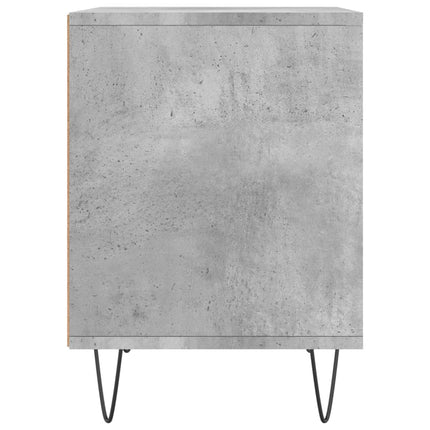 Sängbord 2 st betonggrå 40x35x50 cm konstruerat trä