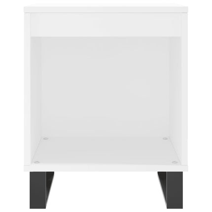 Sängbord 2 st vit 40x35x50 cm konstruerat trä