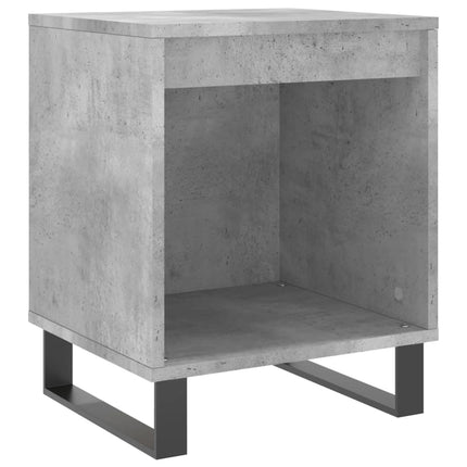 Sängbord 2 st betonggrå 40x35x50 cm konstruerat trä