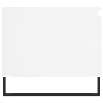 Soffbord vit 100x50x45 cm konstruerat trä