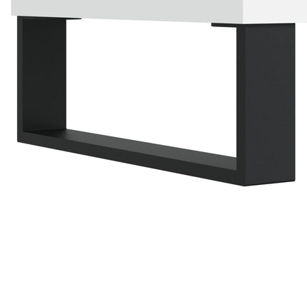 Soffbord vit 100x50x45 cm konstruerat trä