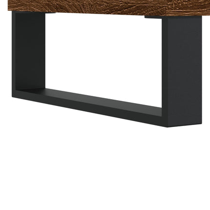 Soffbord brun ek 100x50x45 cm konstruerat trä