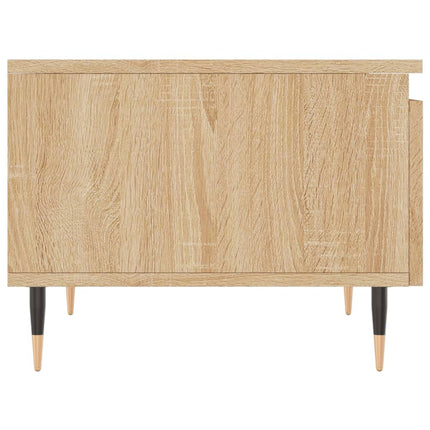 Soffbord 2 st sonoma-ek 50x46x35 cm konstruerat trä