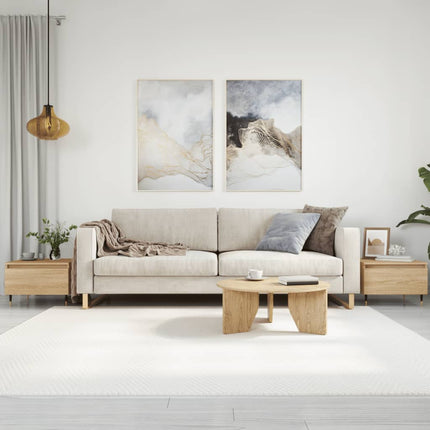 Soffbord 2 st sonoma-ek 50x46x35 cm konstruerat trä