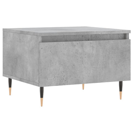 Soffbord 2 st betonggrå 50x46x35 cm konstruerat trä