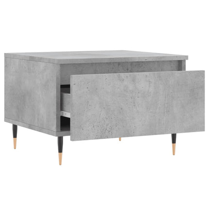 Soffbord 2 st betonggrå 50x46x35 cm konstruerat trä