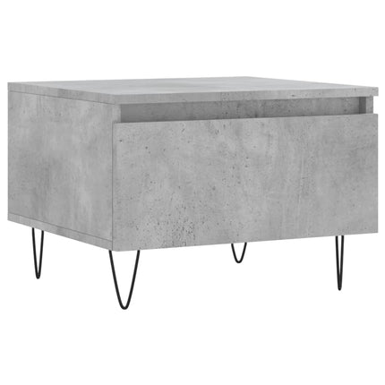 Soffbord 2 st betonggrå 50x46x35 cm konstruerat trä