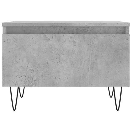 Soffbord 2 st betonggrå 50x46x35 cm konstruerat trä
