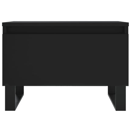 Soffbord 2 st svart 50x46x35 cm konstruerat trä
