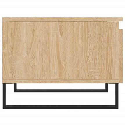 Soffbord 2 st sonoma-ek 50x46x35 cm konstruerat trä