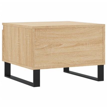 Soffbord 2 st sonoma-ek 50x46x35 cm konstruerat trä