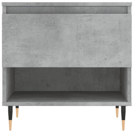 Soffbord betonggrå 50x46x50 cm konstruerat trä