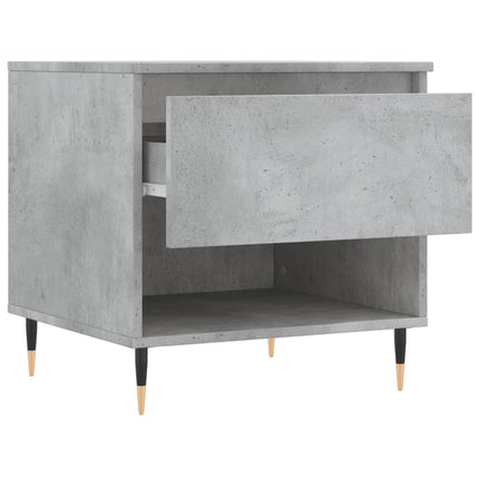 Soffbord betonggrå 50x46x50 cm konstruerat trä