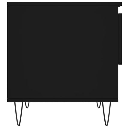 Soffbord svart 50x46x50 cm konstruerat trä