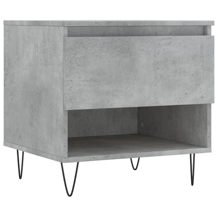 Soffbord betonggrå 50x46x50 cm konstruerat trä