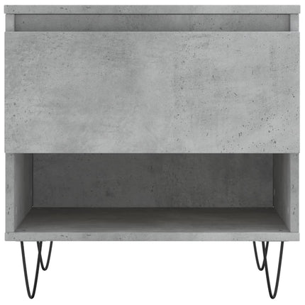 Soffbord betonggrå 50x46x50 cm konstruerat trä