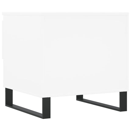 Soffbord 2 st vit 50x46x50 cm konstruerat trä