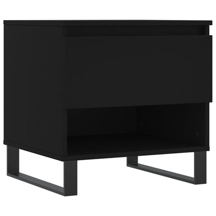 Soffbord svart 50x46x50 cm konstruerat trä
