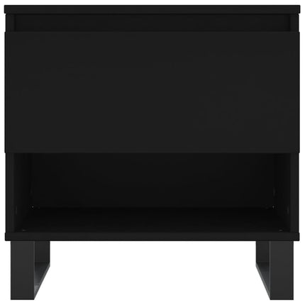 Soffbord svart 50x46x50 cm konstruerat trä