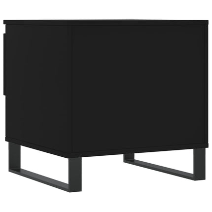 Soffbord 2 st svart 50x46x50 cm konstruerat trä